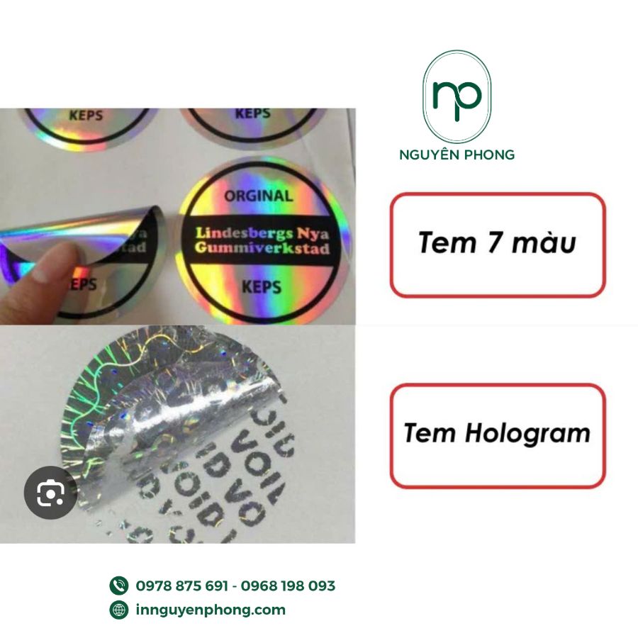 In tem hologram tiện lợi