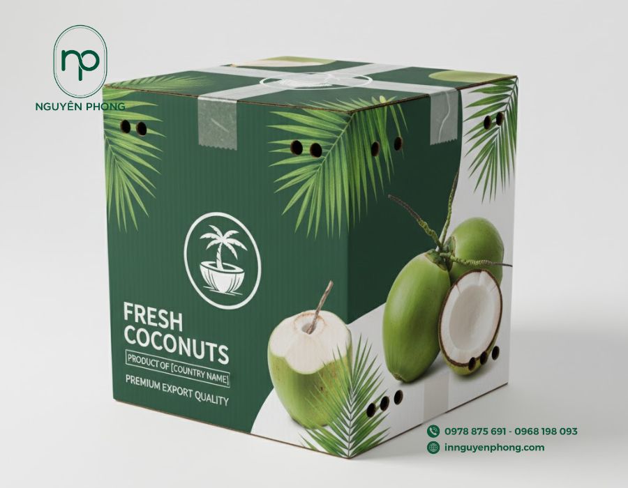 Thùng carton đựng dừa 
