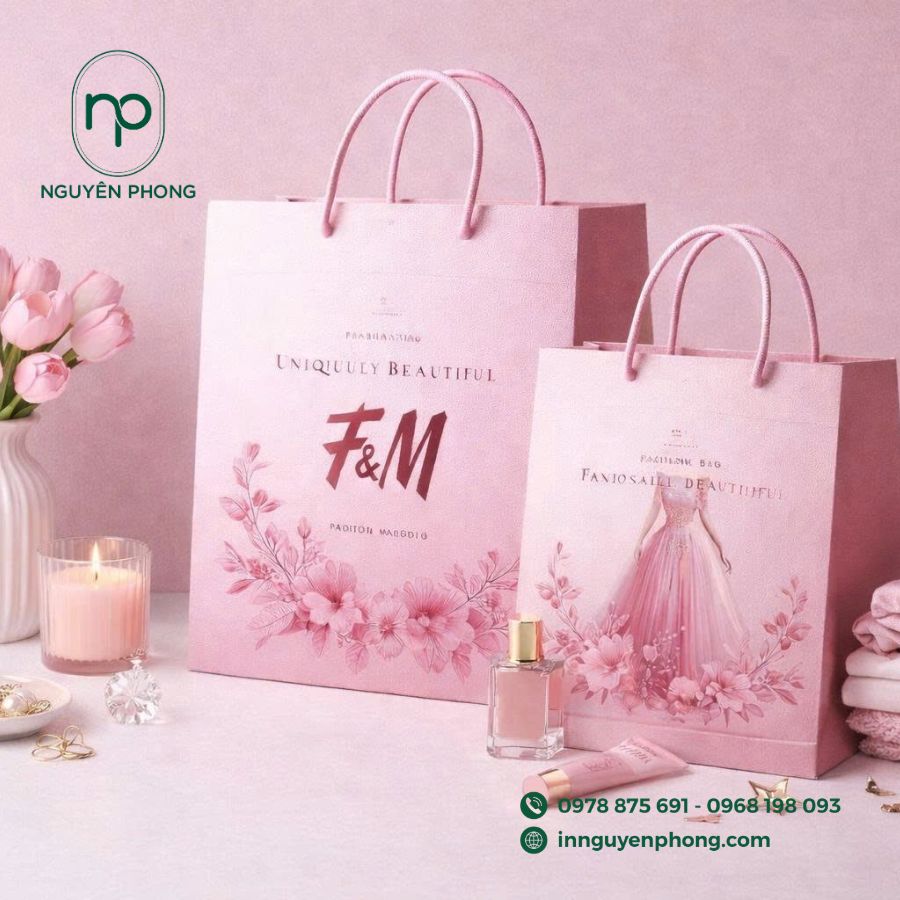 In túi giấy đựng quần áo giá rẻ tại TPHCM