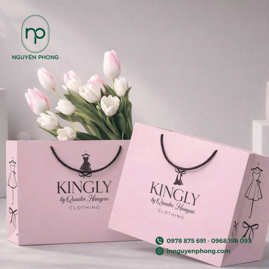 In túi giấy đựng quần áo giá rẻ tại TPHCM