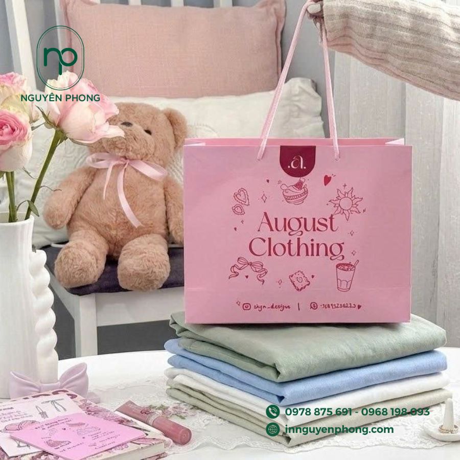 In túi giấy đựng quần áo giá rẻ tại TPHCM