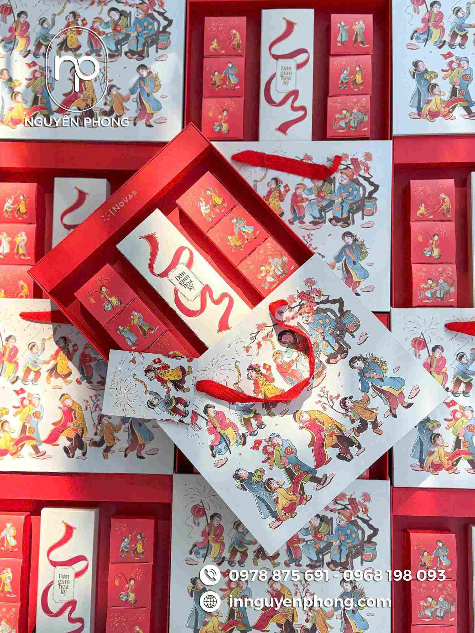 Hộp quà Tết dạng rút