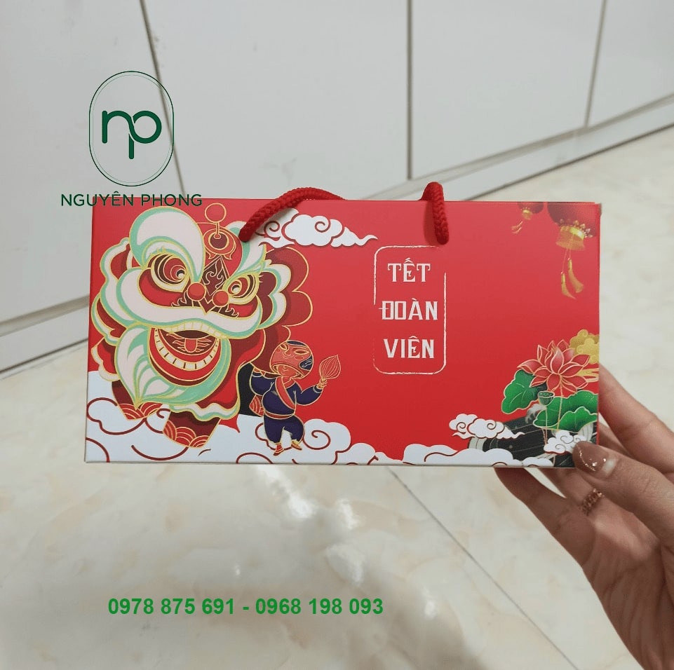 Mẫu hộp bánh trung thu 2 bánh 