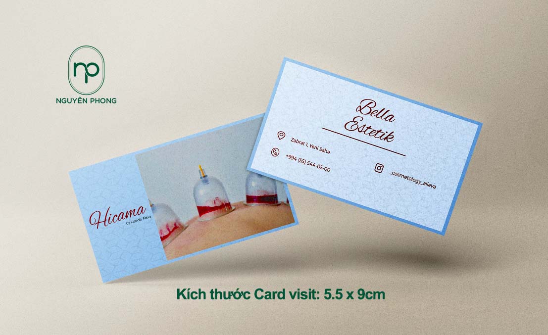 In card visit phủ UV chống nước bền mà