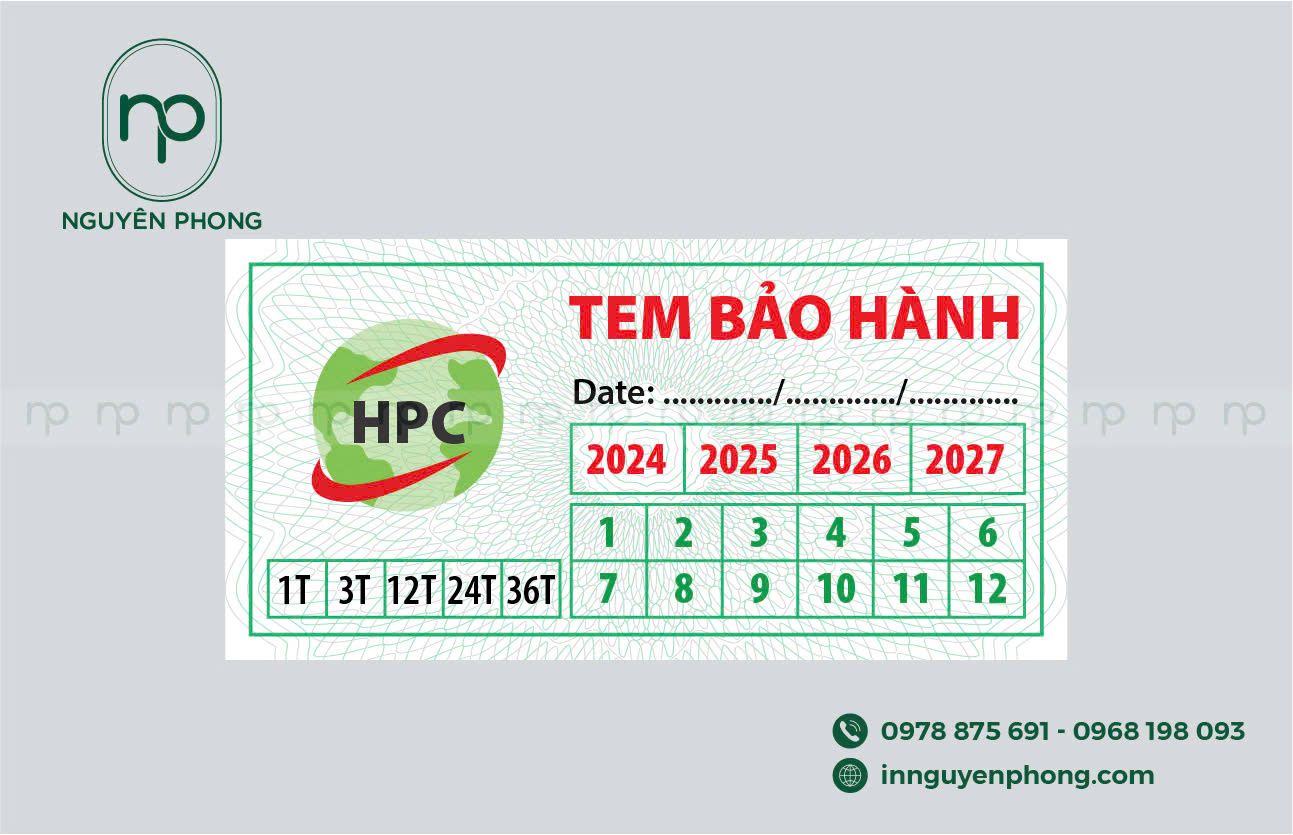 Tem bảo hành giúp nâng cao giá trị sản phẩm
