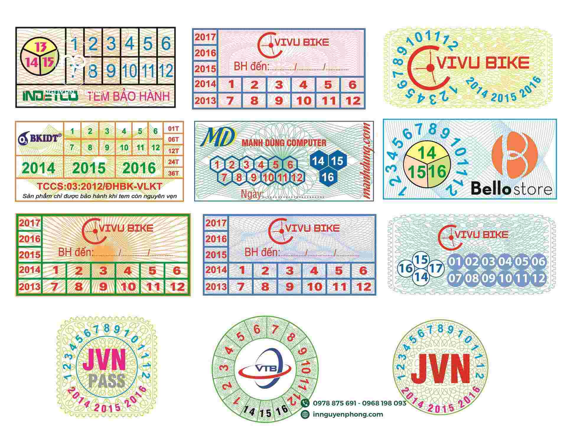 Tem bảo hành giúp kiểm soát bảo hành dễ dàng