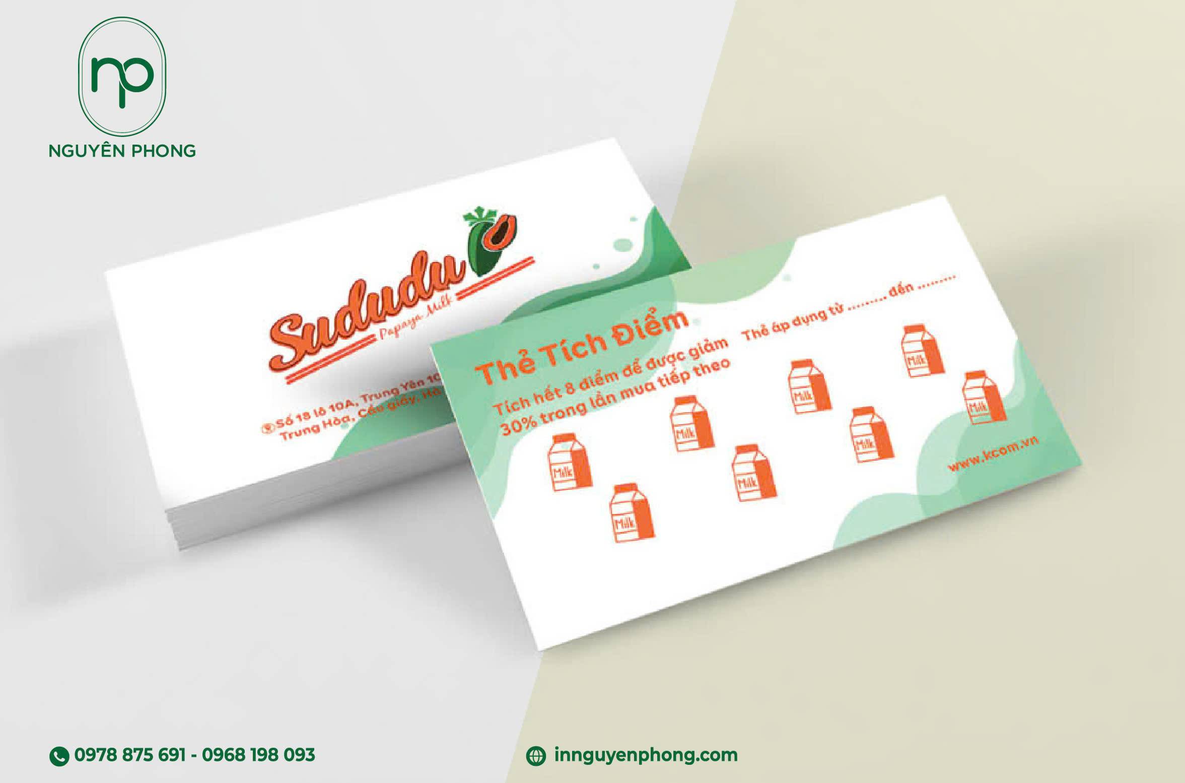 In thẻ tích điểm chất lượng cao bền đẹp theo thời gian