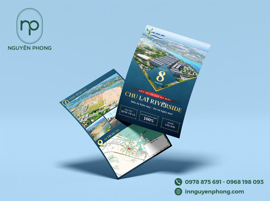 Tờ rơi hoàn thiện sau in với độ bền cao