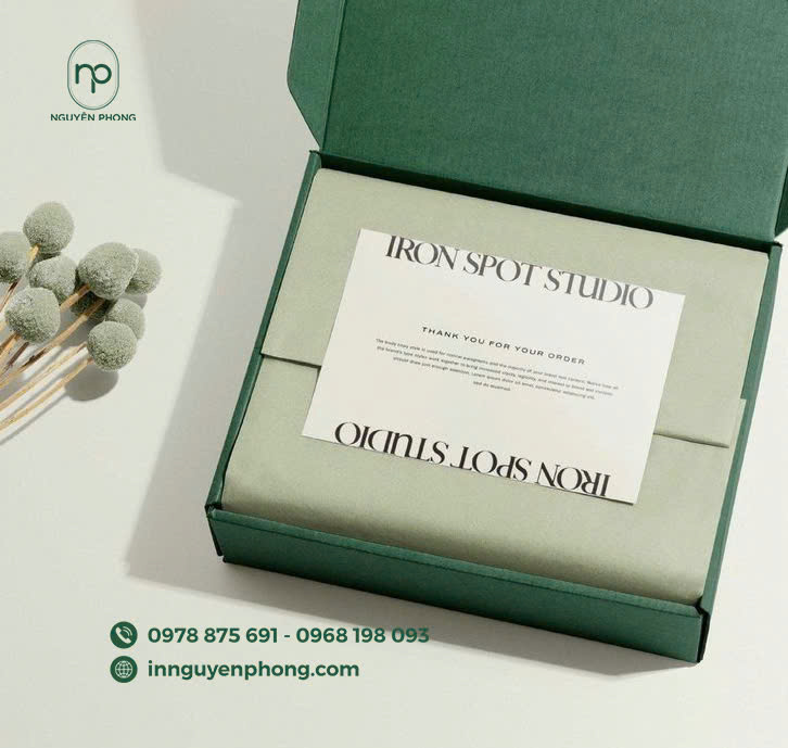 Hộp sóng E bồi giấy ít lộ vân sóng