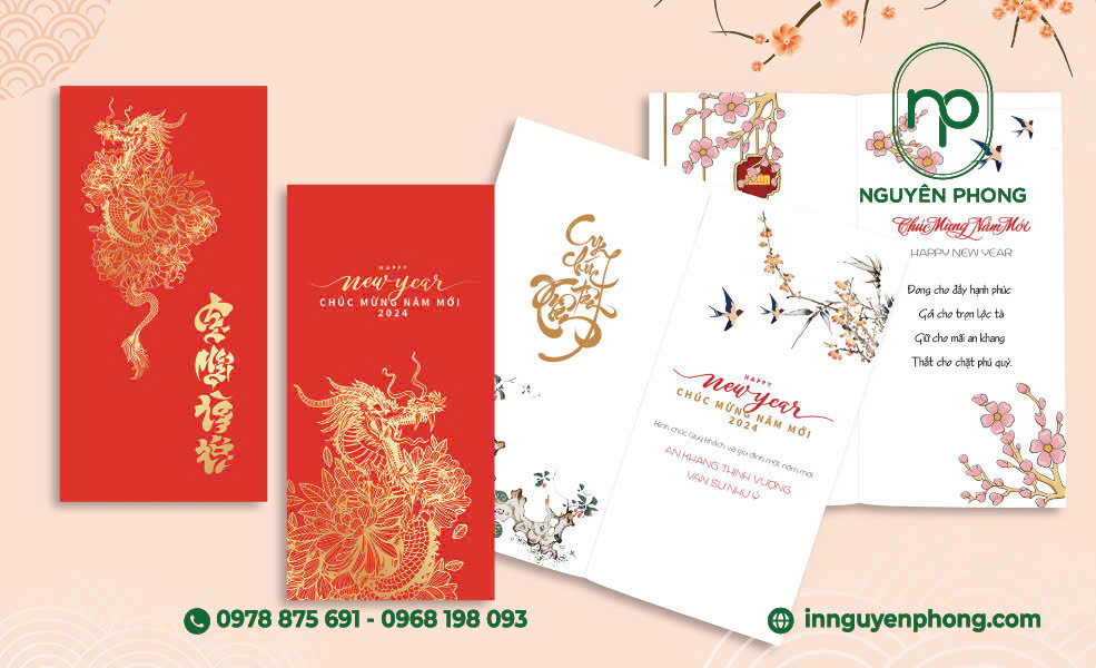 In thiệp Tết- gửi gắm yêu thương 