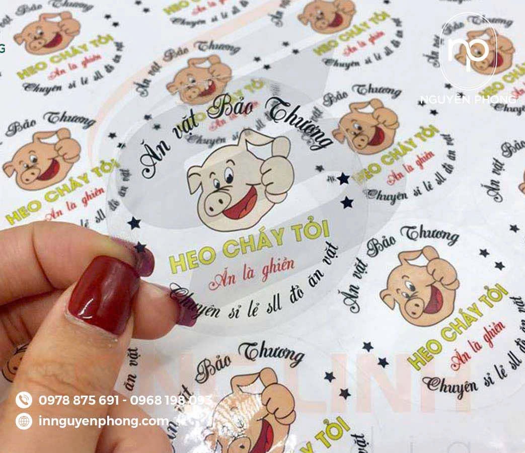 In sticker decal trong suốt – Tạo dấu ấn thương hiệu độc đáo