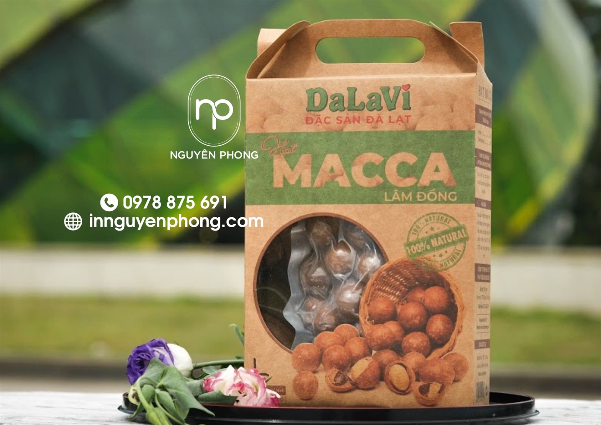 Hộp Kraft đựng macca