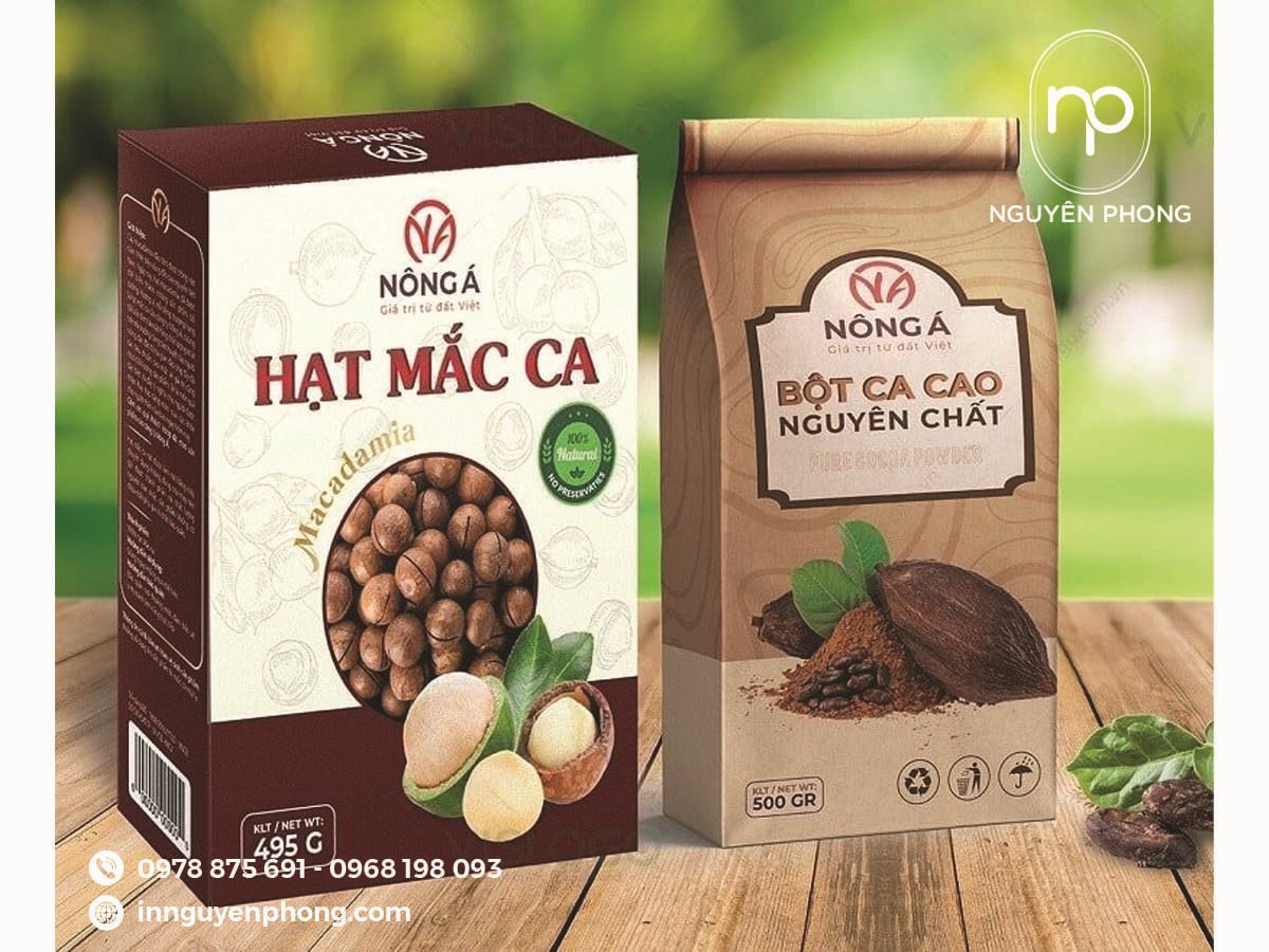 In hộp giấy macca số lượng lớn