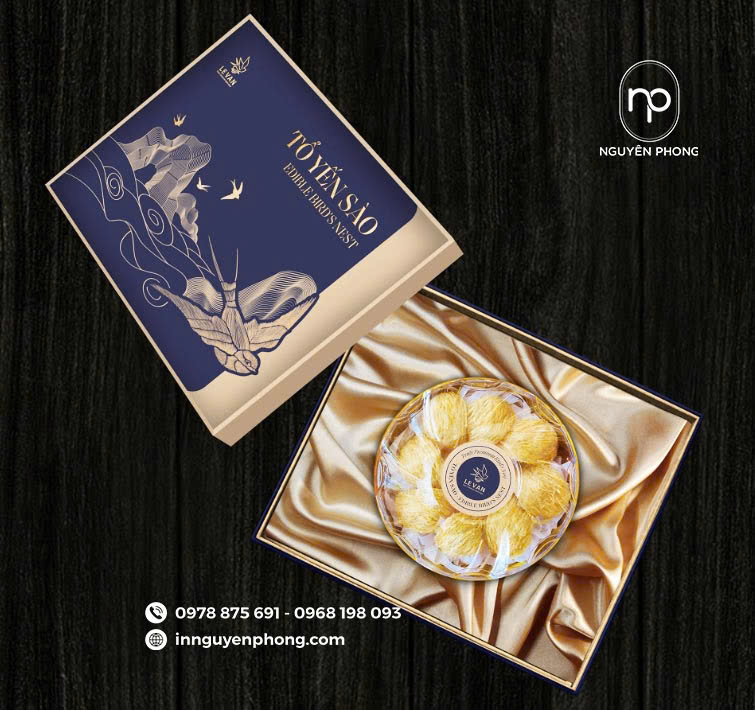 Mẫu hộp đựng tổ yến sào
