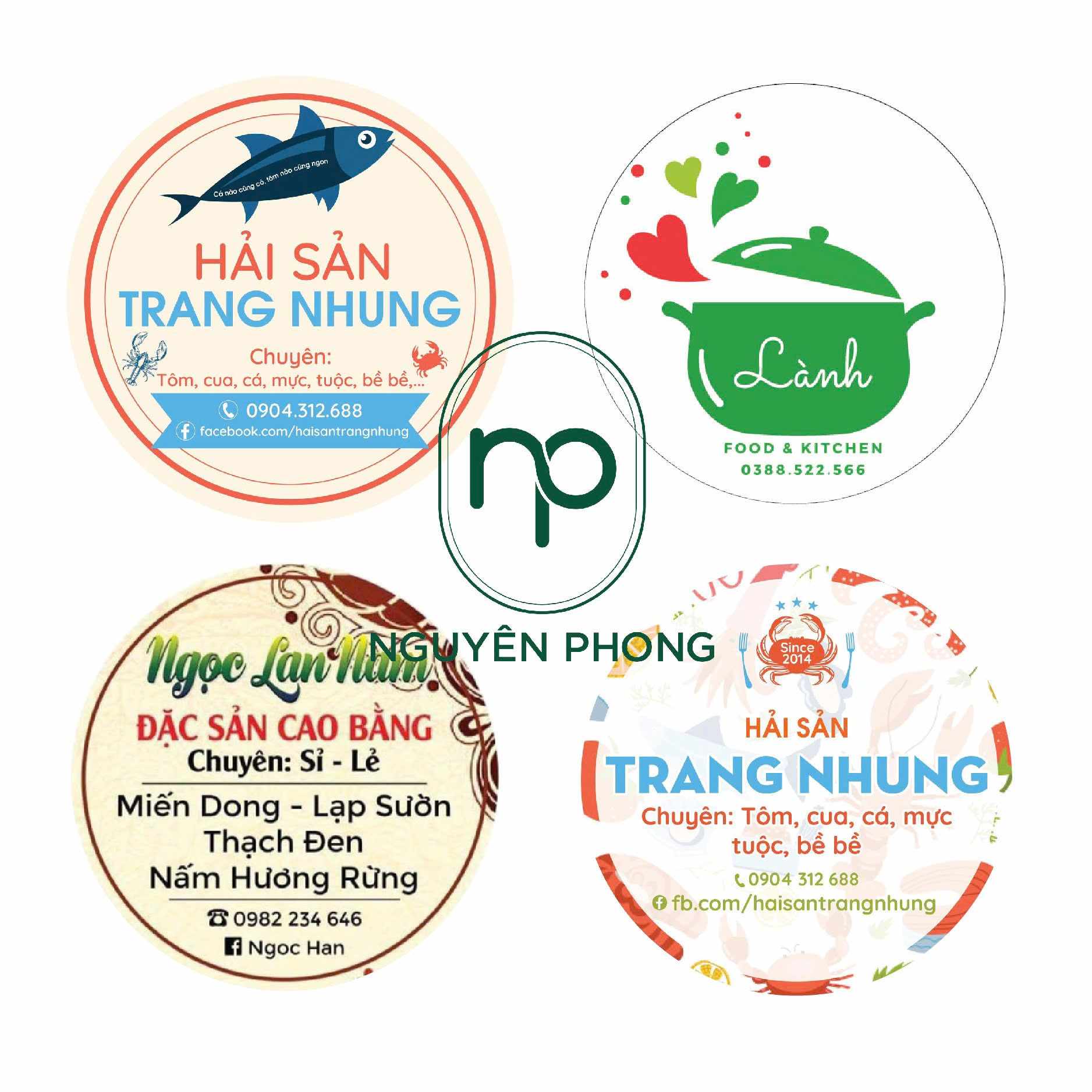 Mẫu thiết kế tem hiện nay của Xưởng in Nguyên Phong 