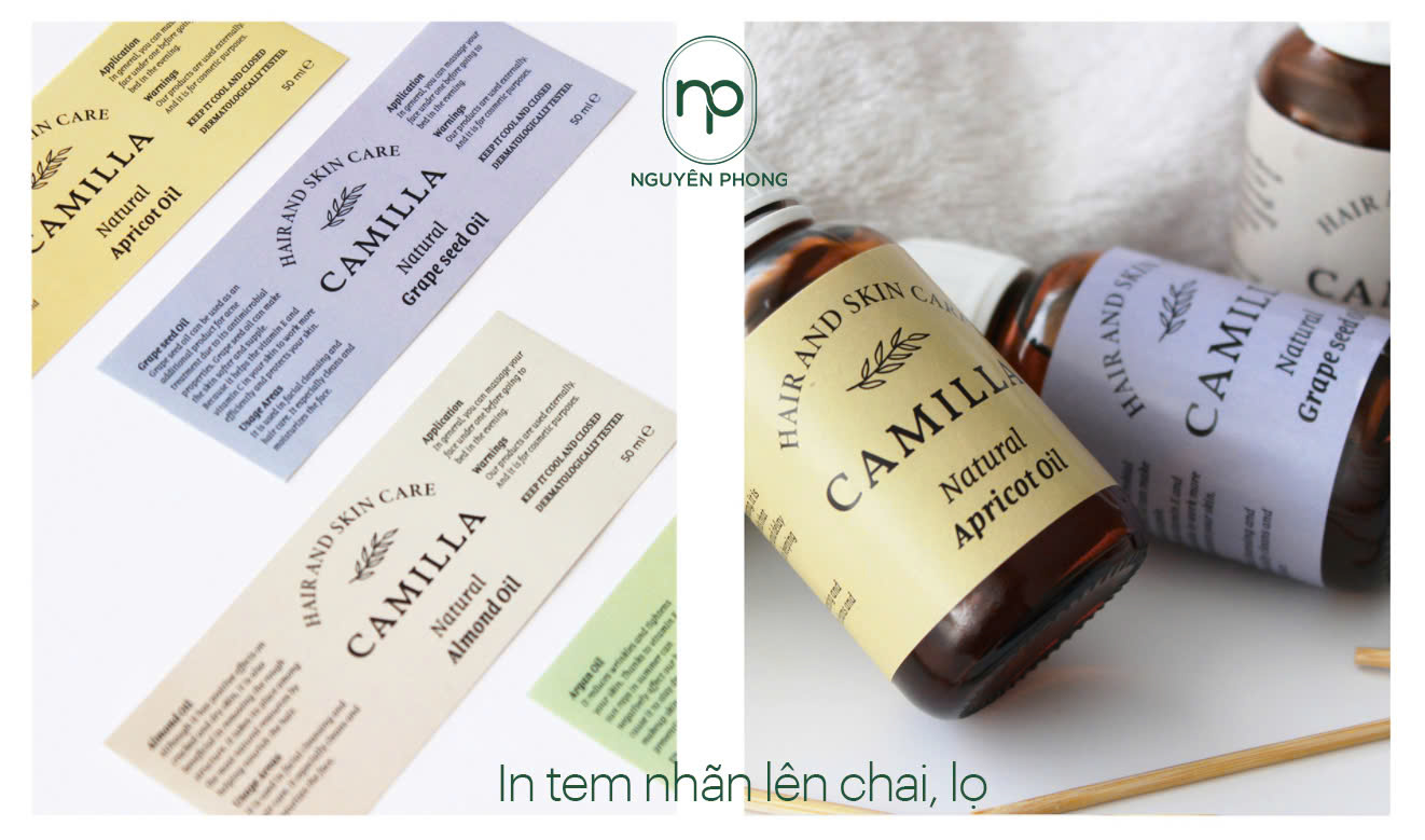 Mẫu tem nhãn tối giản 