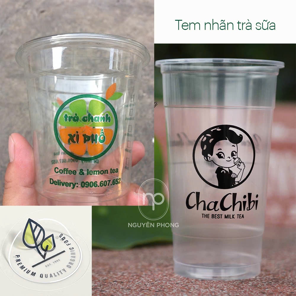 Mẫu tem nhãn trong suốt 
