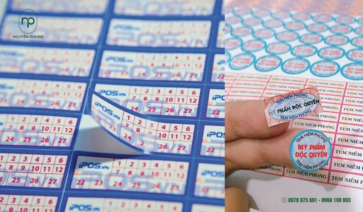Mẫu tem vỡ , niêm phong hiện nay 