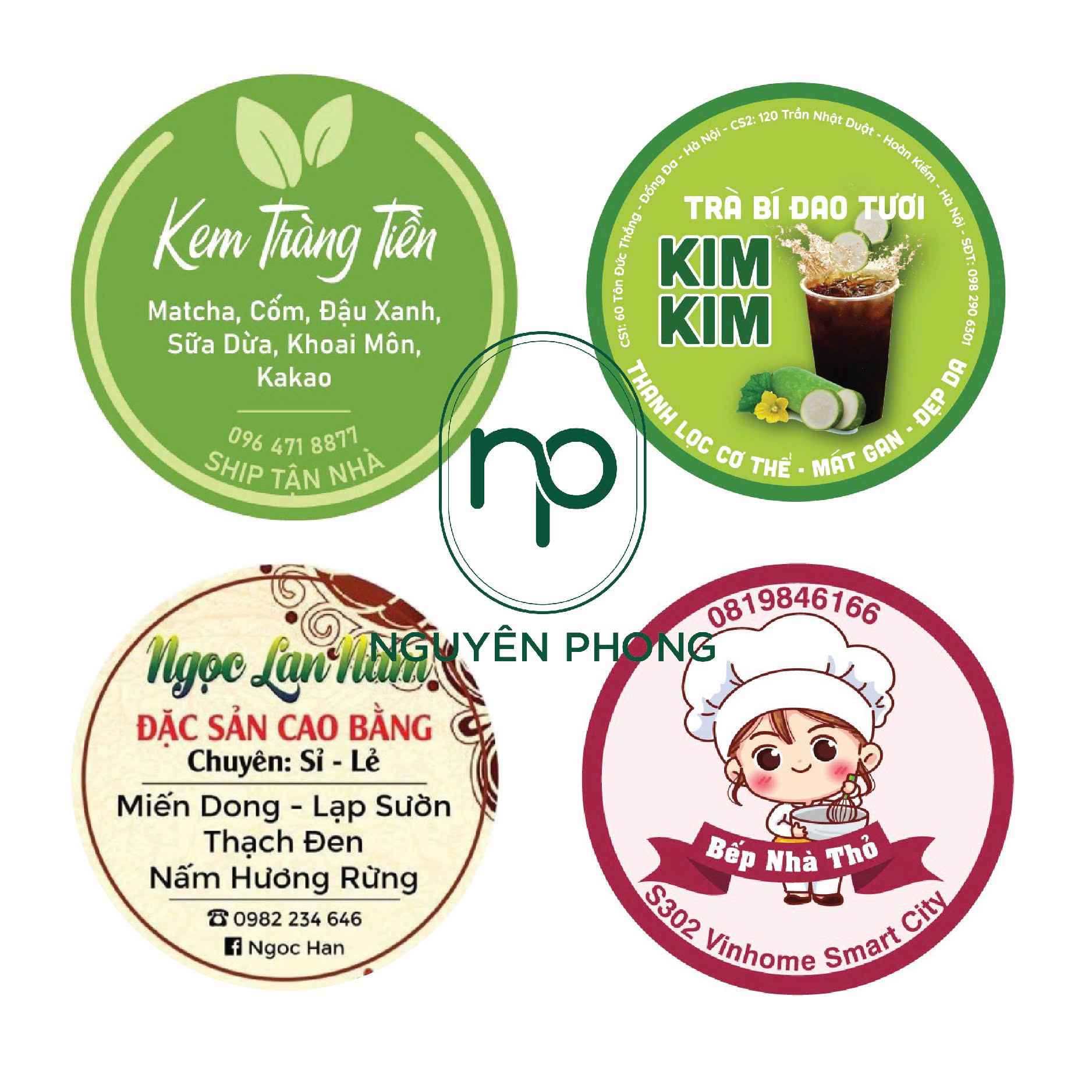 Mẫu thiết kế tem giấy thường 