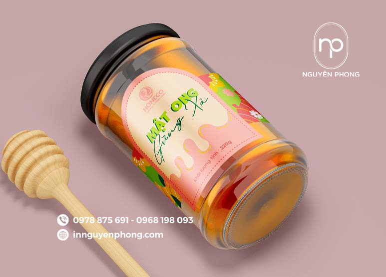 Mẫu tem mật ong 