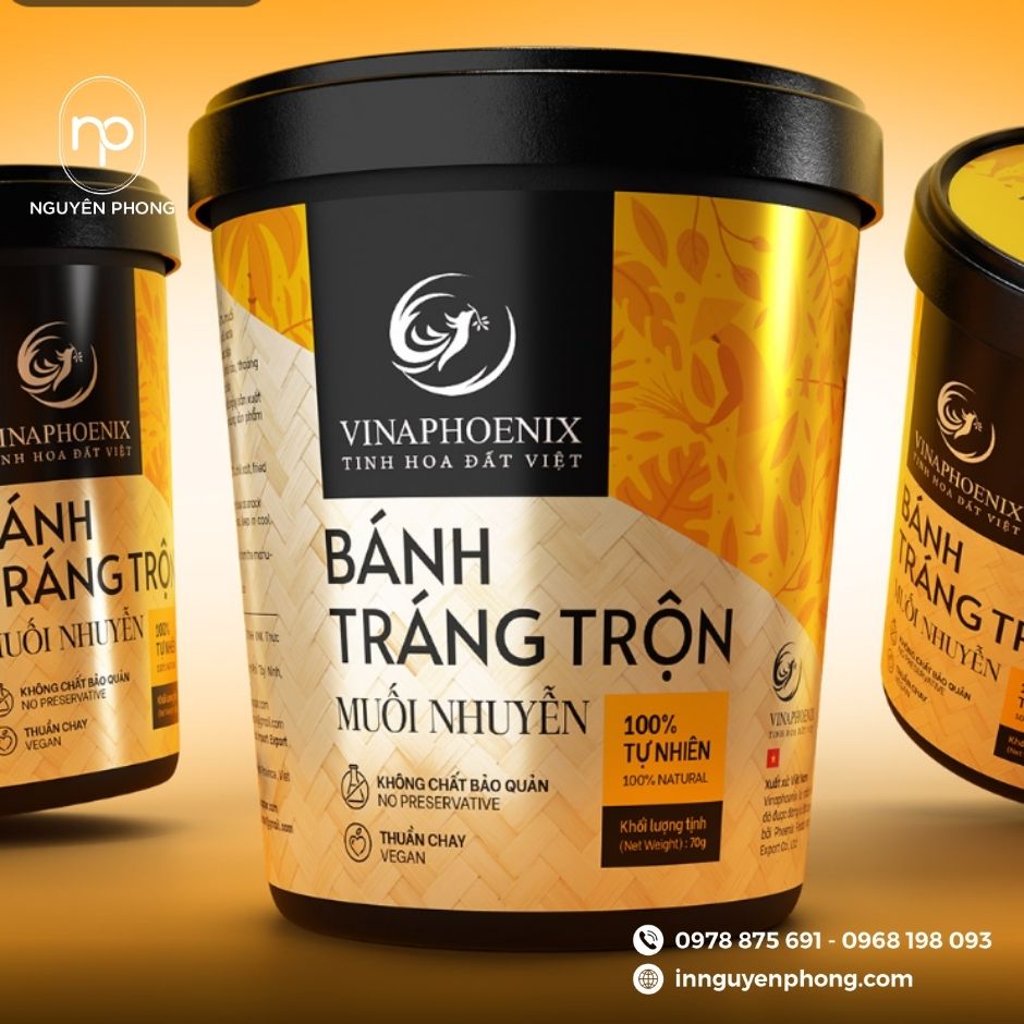 In Tem Bánh Tráng Trộn Đẹp - Giá Rẻ - Giao Nhanh
