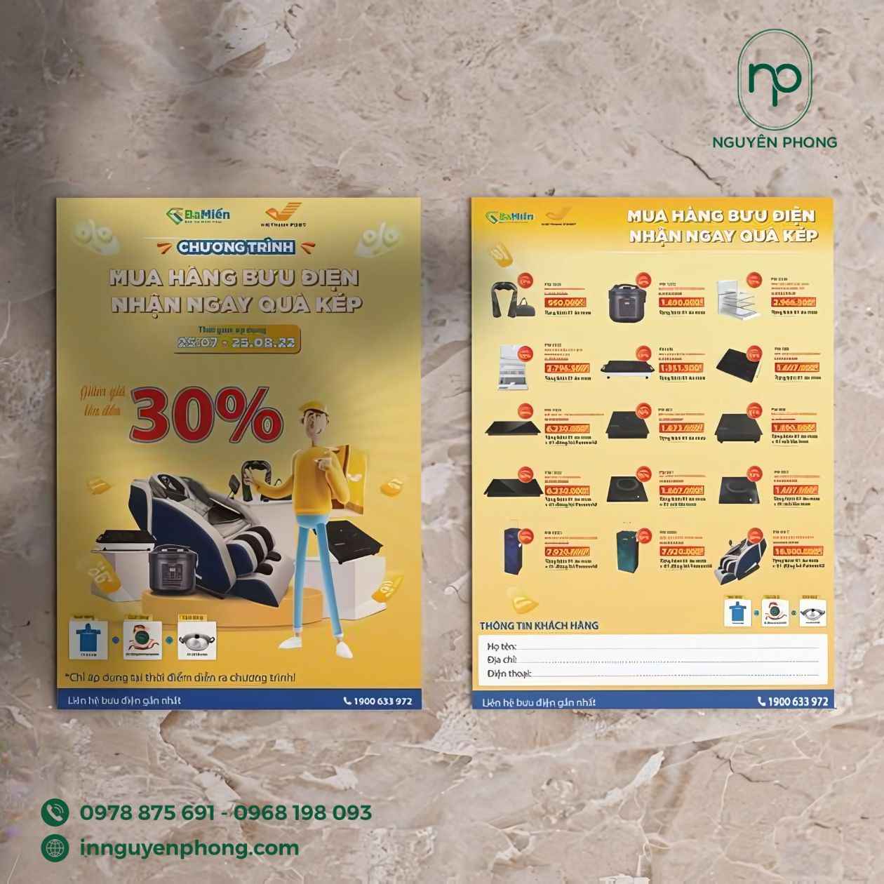 In Tờ Rơi Điện Thoại Giá Rẻ: Thiết Kế Đẹp, Ưu Đãi Hấp Dẫn