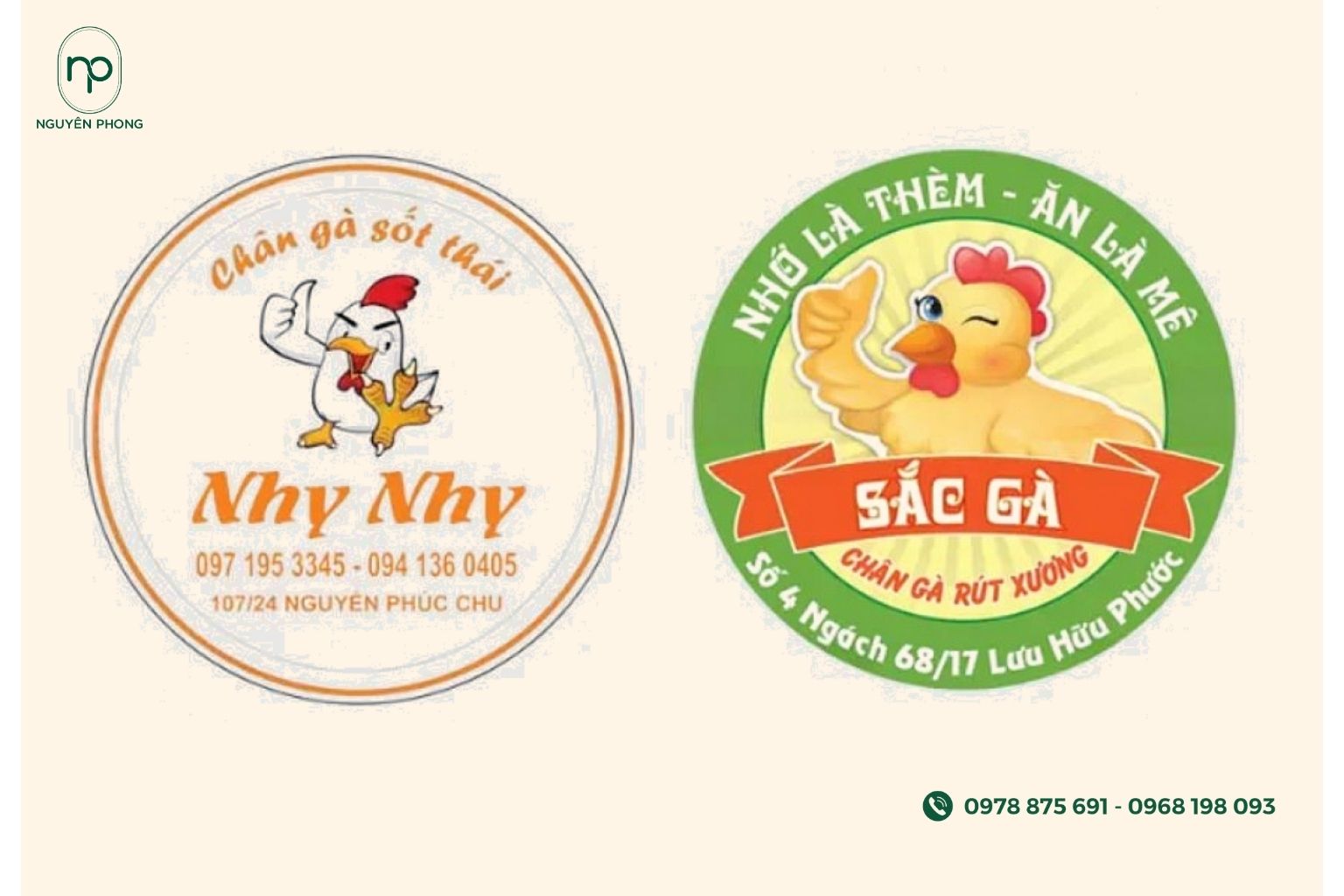 In tem nhãn dán chân gà đẹp, chuyên nghiệp, giá rẻ