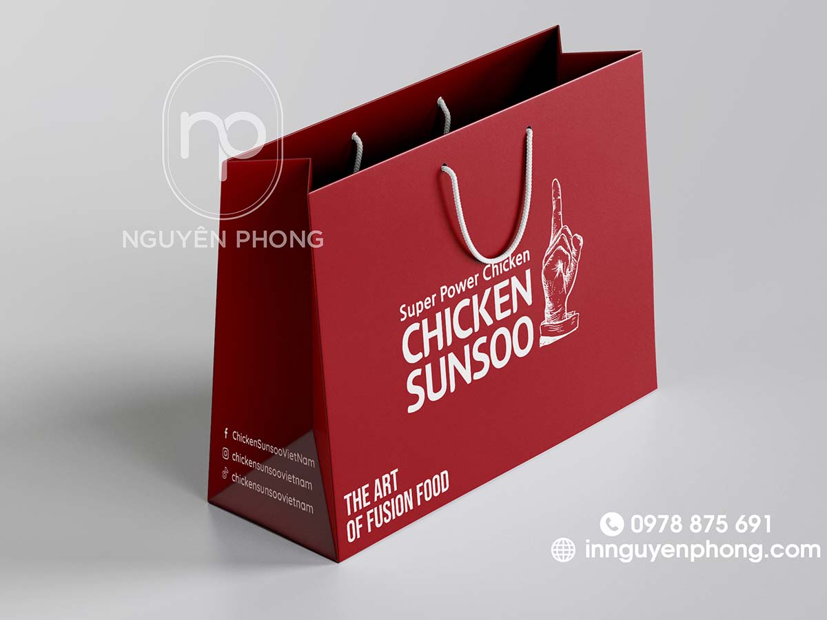Mockup 3D thiết kế túi giấy tại Sài G