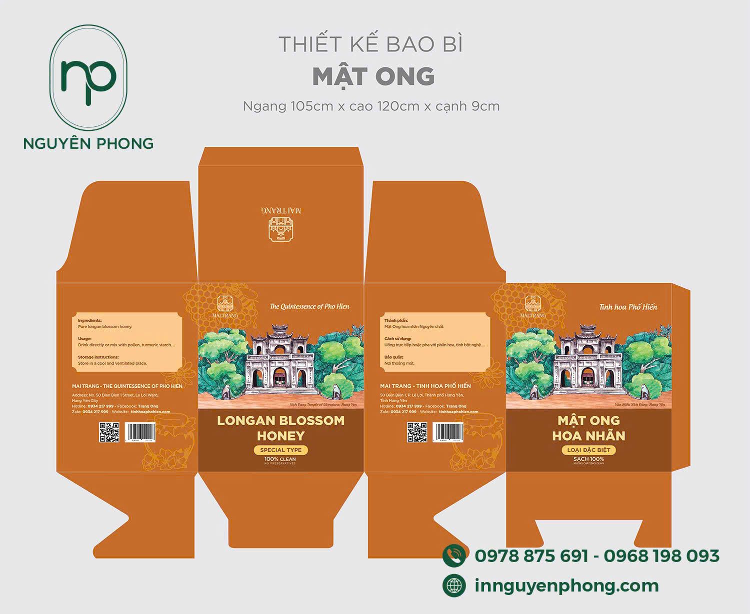 Bản phác thảo hộp giấy Mai Trang 