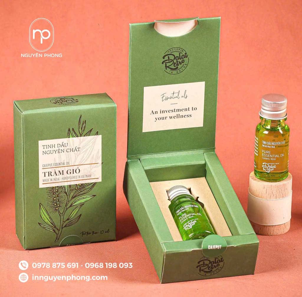 Mẫu hộp giấy đựng tinh dầu thiết kế đẹp