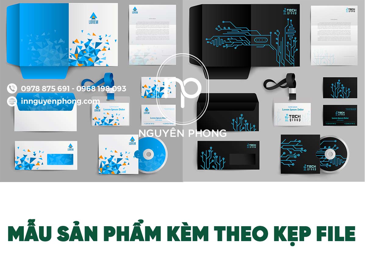 Sản phẩm kèm theo kẹp file giúp tăng nhận diện thương hiệu