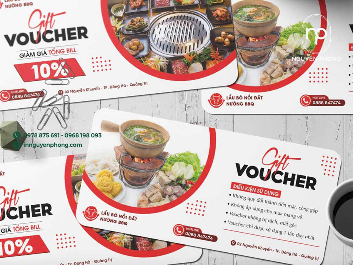 in voucher quán ăn đẹp