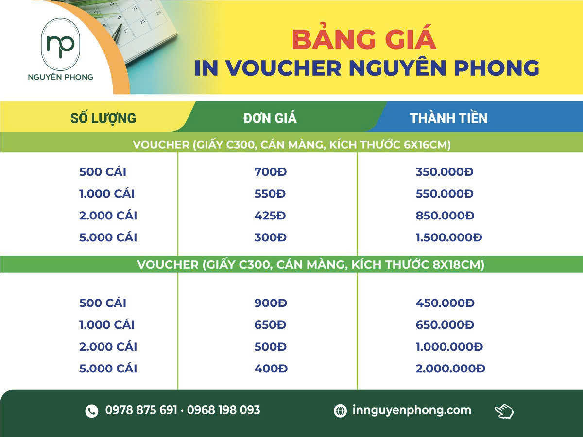 Báo giá in voucher