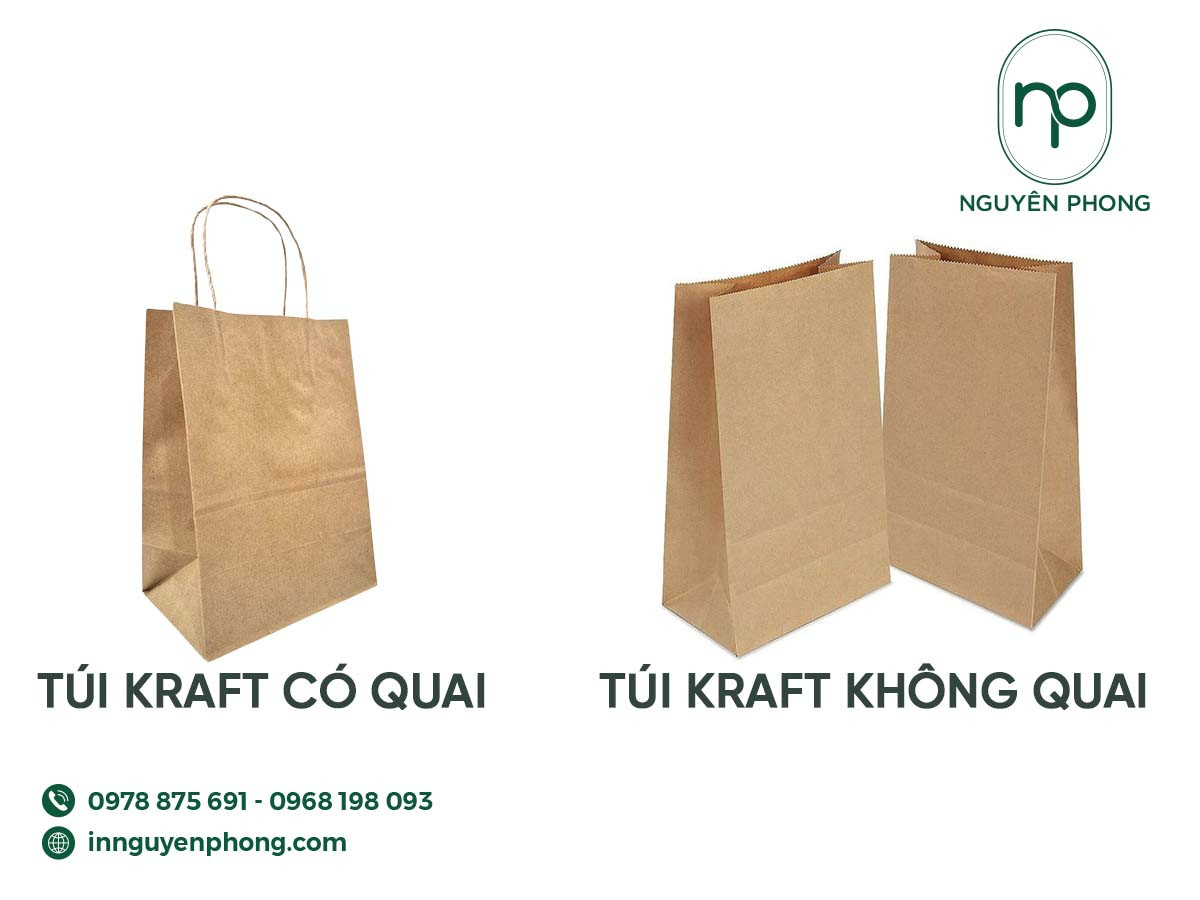 Túi đựng quà làm từ giấy Kraft