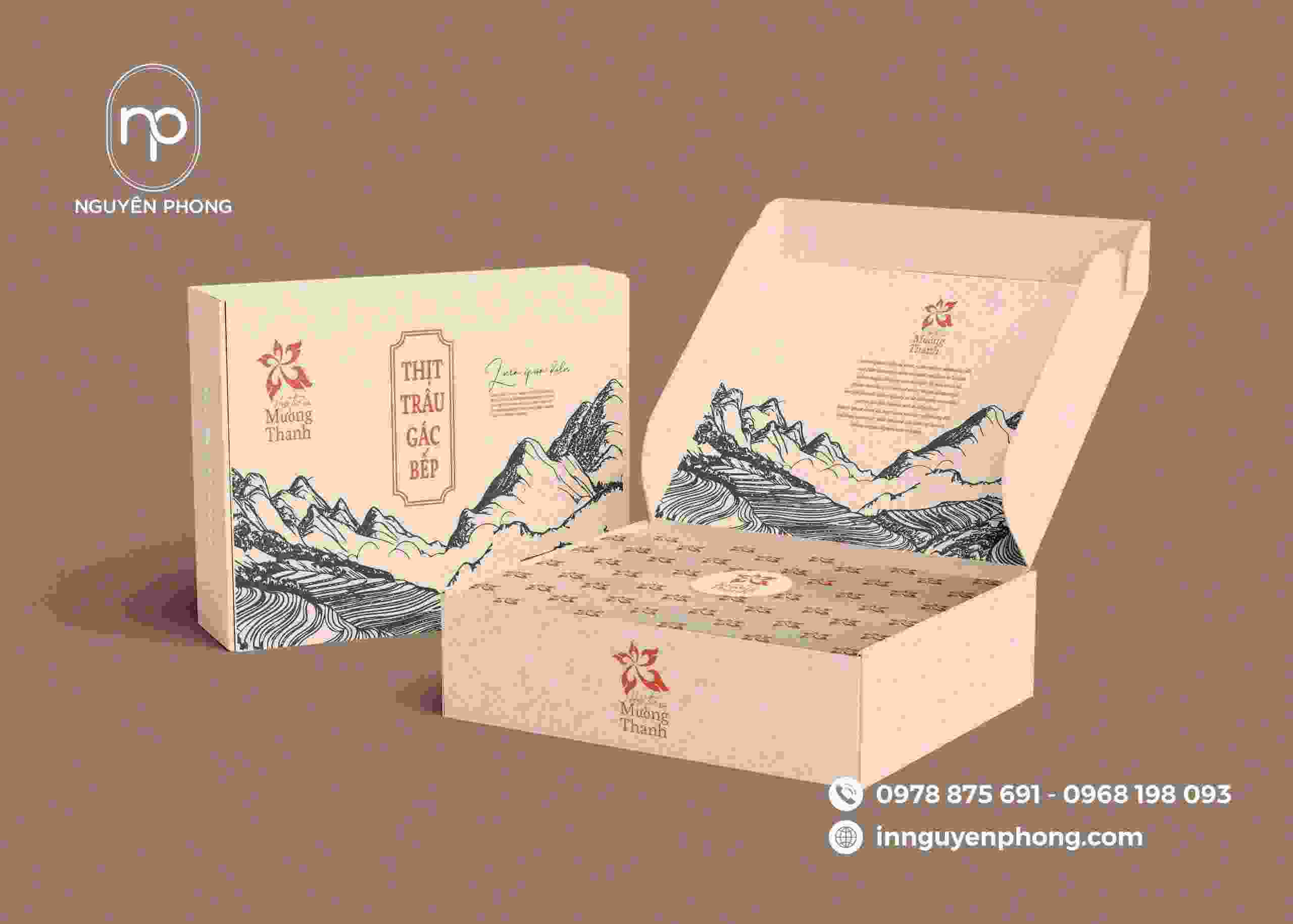 mẫu hộp giấy đơn giản 