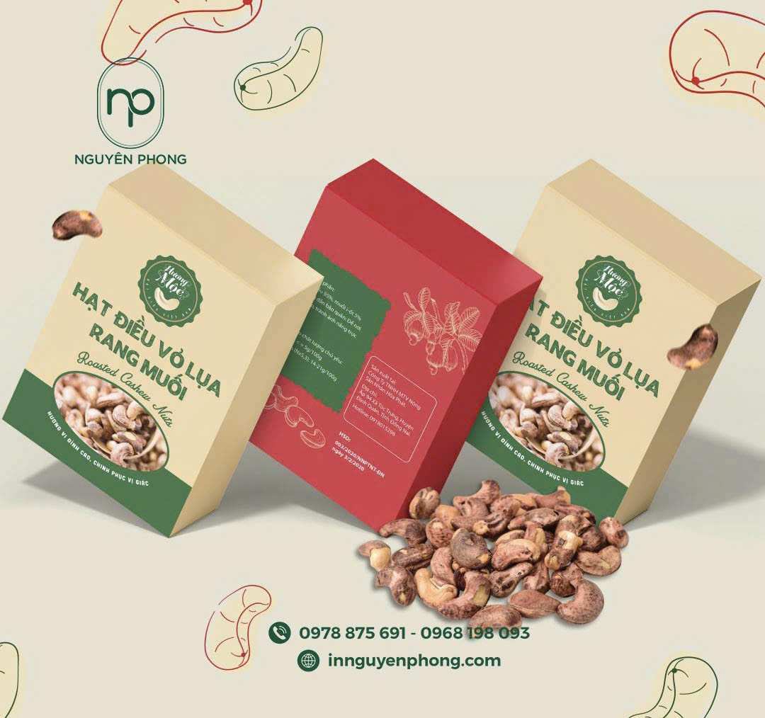 hộp giấy hạt điều 