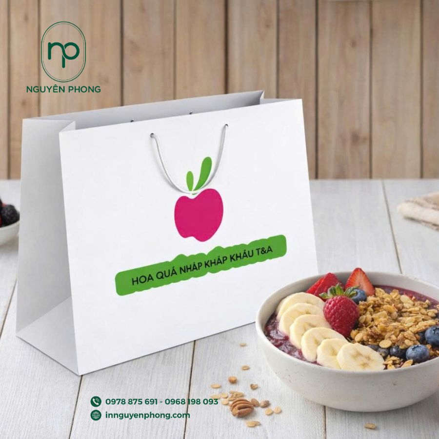 In túi giấy đựng hoa quả 