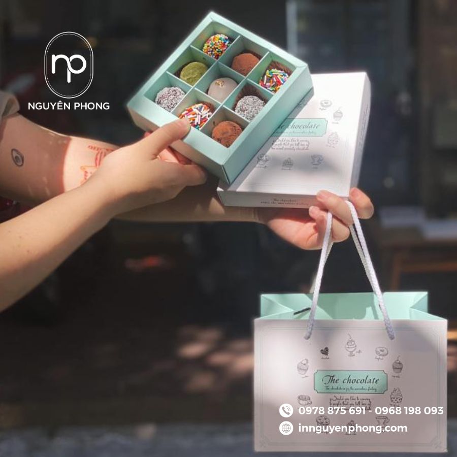 In Túi Giấy Đựng Socola Giá Rẻ