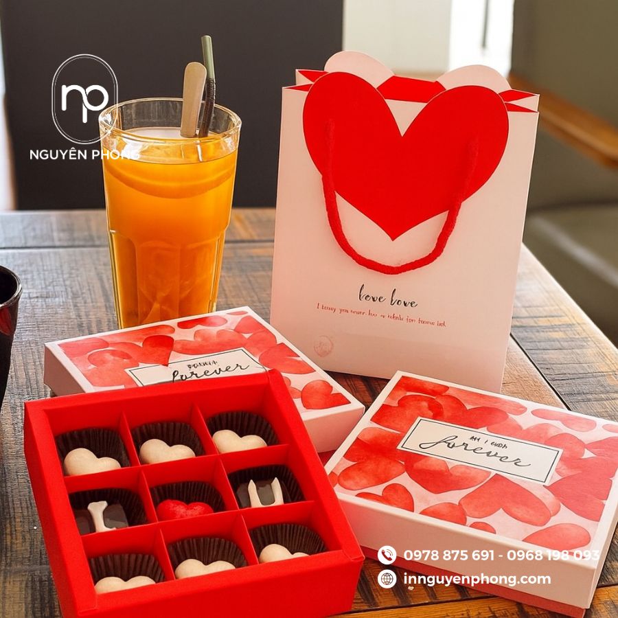 In Túi Giấy Đựng Socola Giá Rẻ