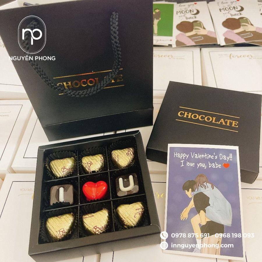 In Túi Giấy Đựng Socola Giá Rẻ