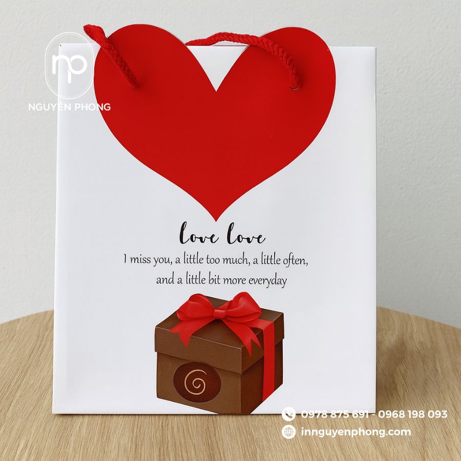 In Túi  Giấy Đựng Socola  Giá Rẻ