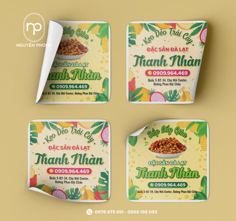 decal nhựa với độ bám dính tốt