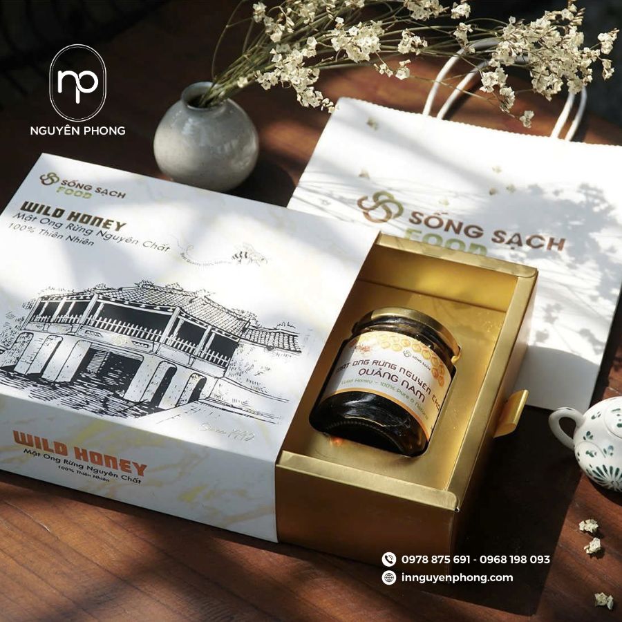 In túi giấy đựng mật ong