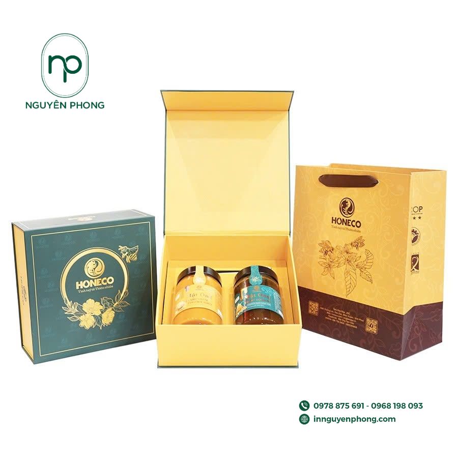 In túi giấy đựng mật ong