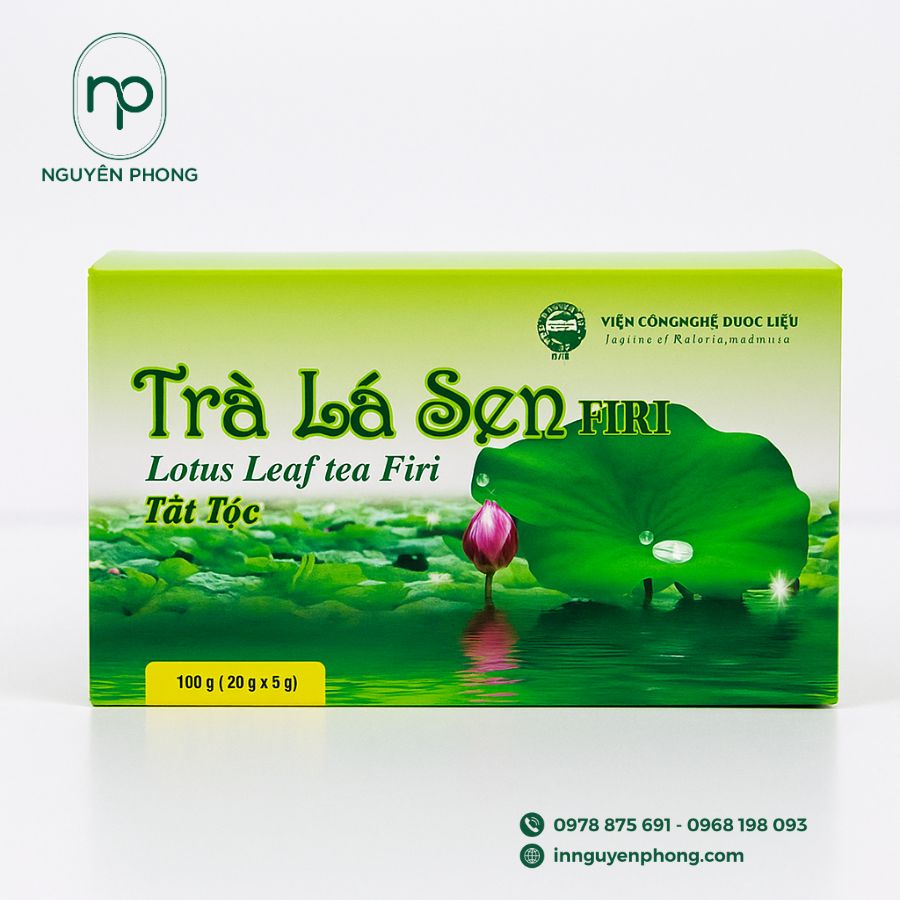 In hộp đựng trà sen đẹp