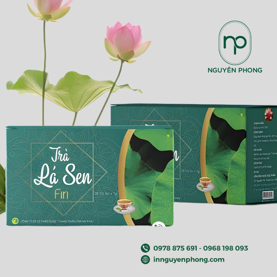 In hộp đựng trà sen đẹp