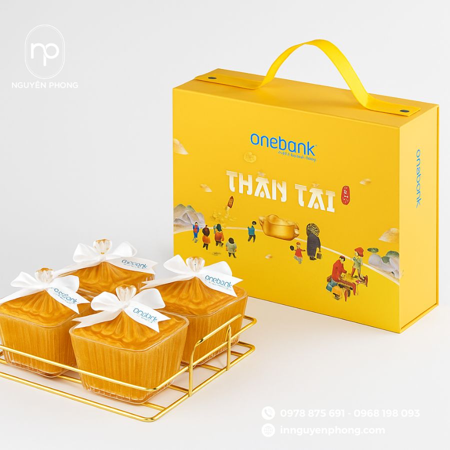 In hộp quà Tết ngân hàng