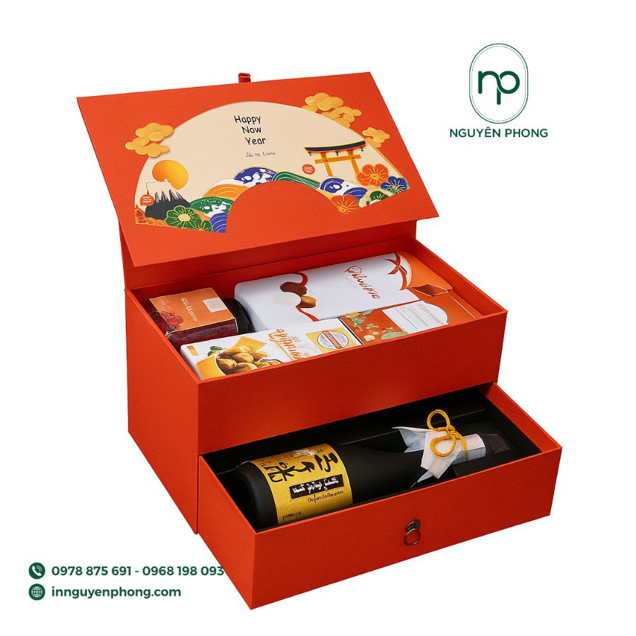 In hộp quà Tết ngân hàng