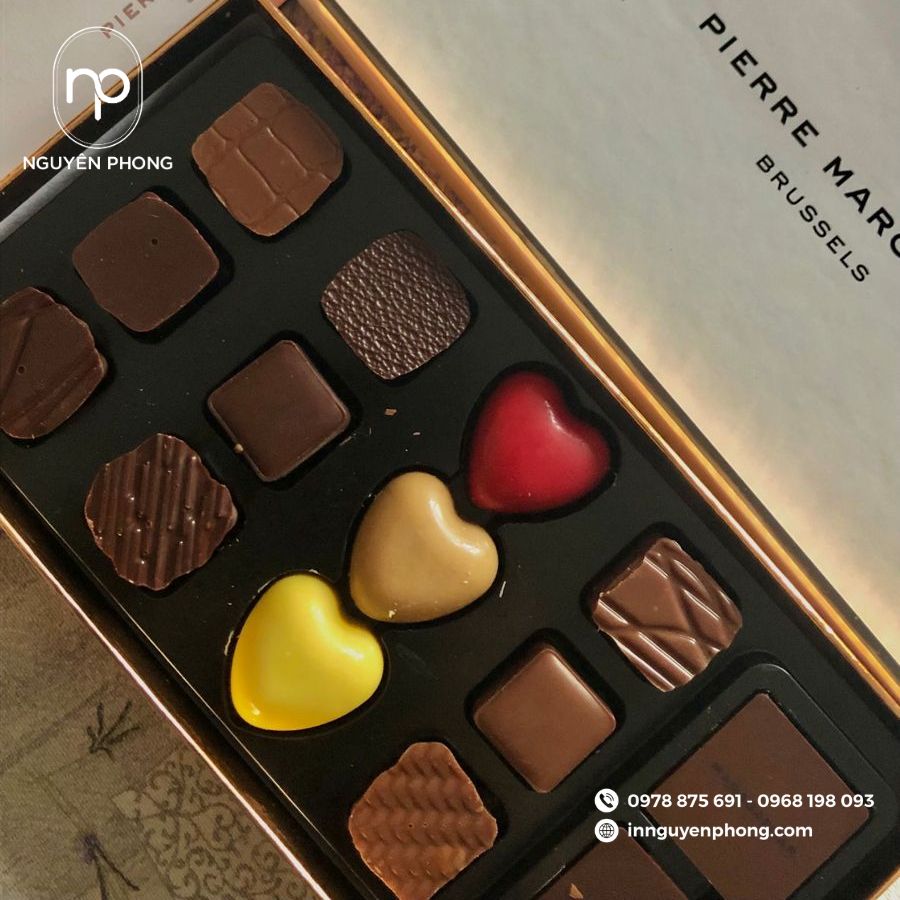 In hộp giấy đựng socola chất lượng tại TPHCM