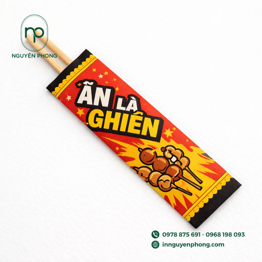 Mẫu bao đũa đồng bộ với menu